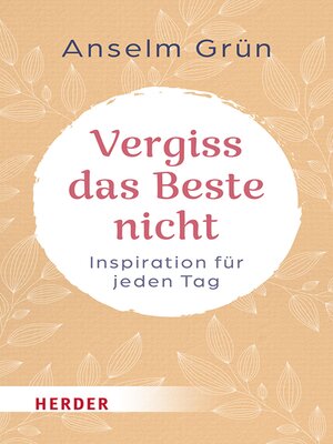 cover image of Vergiss das Beste nicht